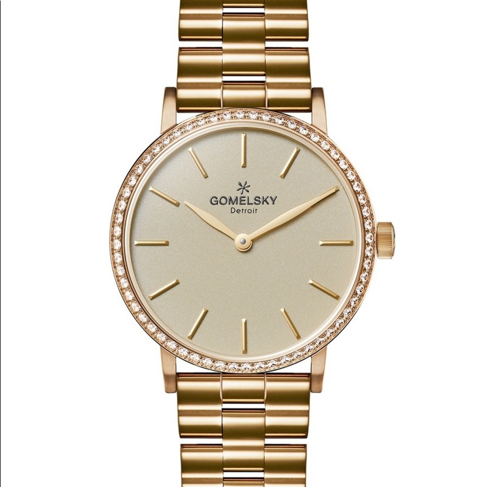 Shinola Gomelsky Agnes Watch Diamond Accent .48ctw